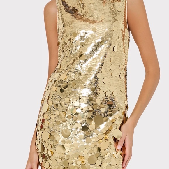 Milly Ivette Cascading Paillette Mini Dress - Picture 7 of 9